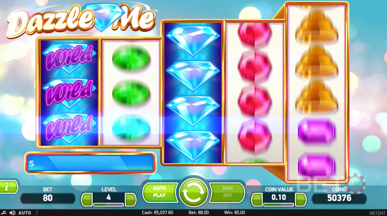 Two Wild Reels in Dazzle Me Slot