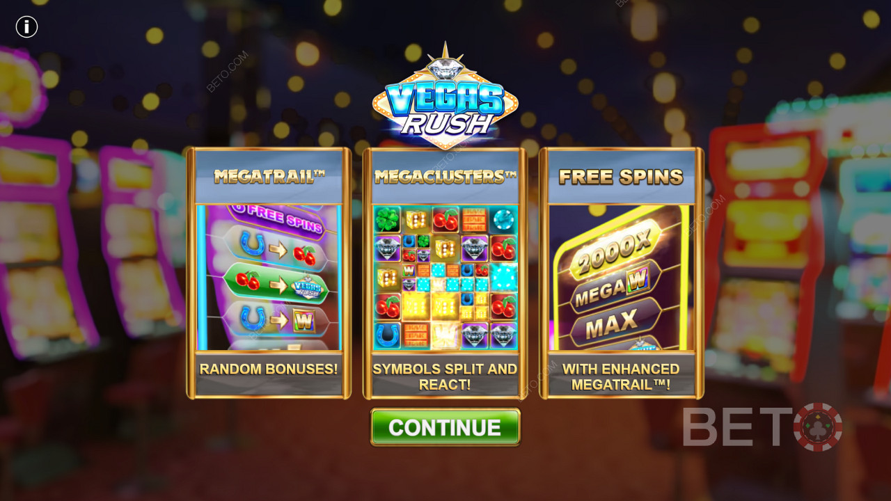 Vegas Rush online slot is one of the best slots in terms of features