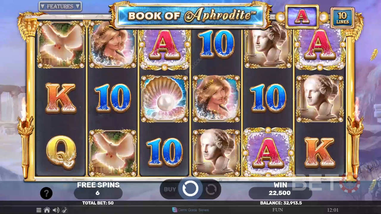 Book of Aphrodite The Golden Era Review by BETO Slots