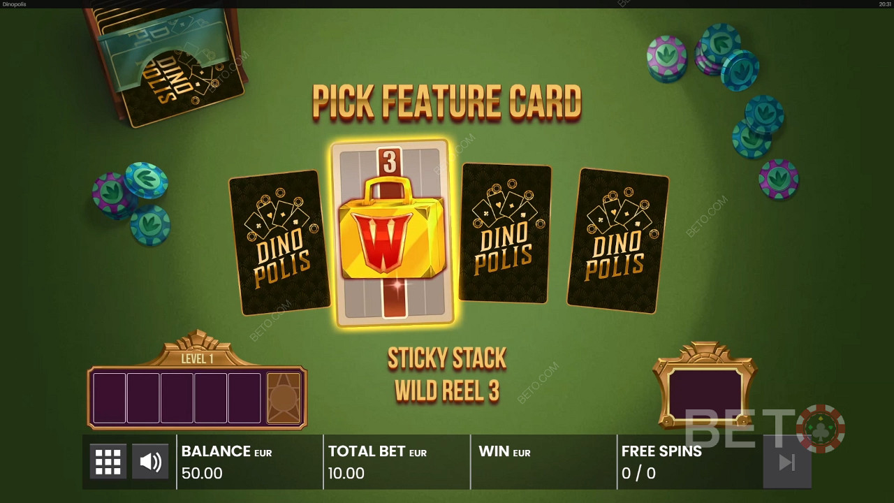 Enjoy a fully expanded Sticky Wild modifier in the Free Spins
