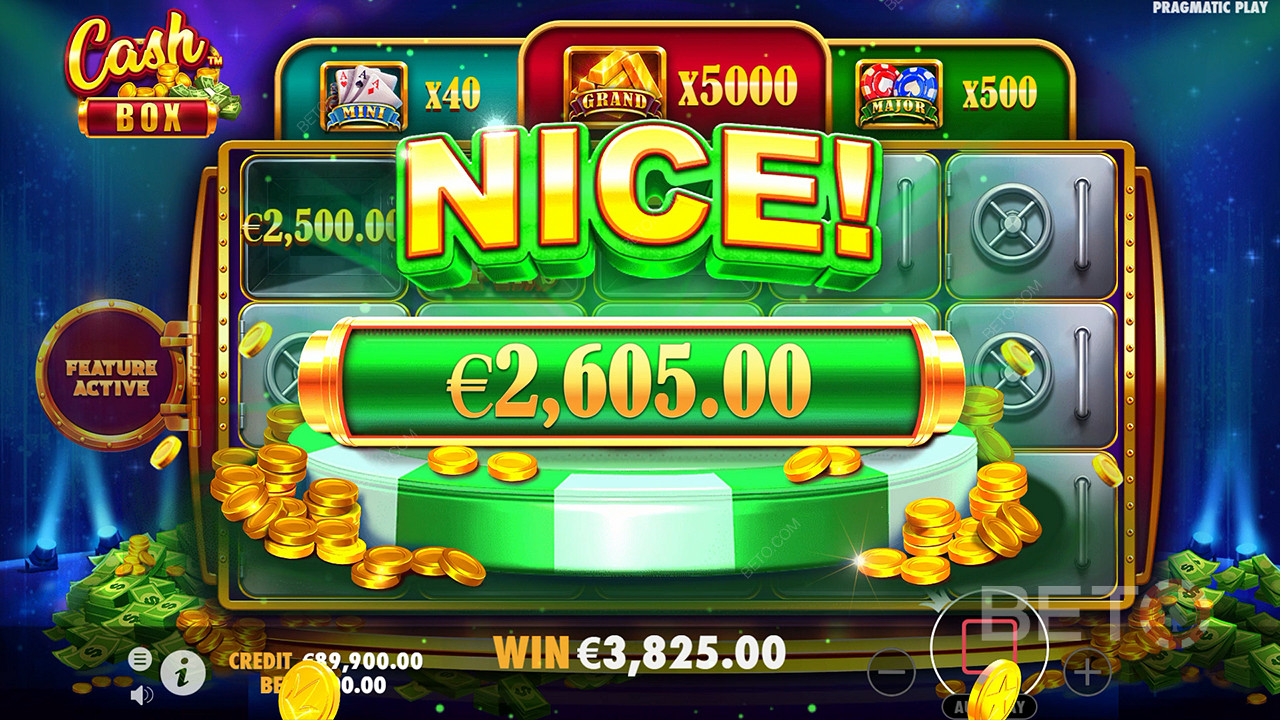 Win 5,000x Your bet in the Cash Box Online Slot!