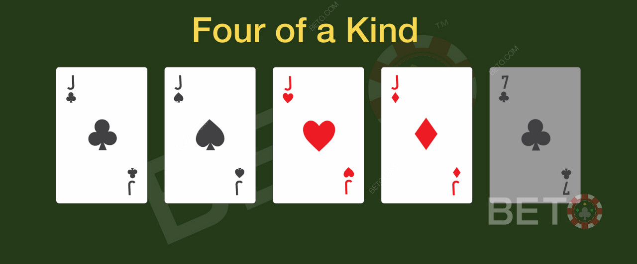 Four of a kind in poker