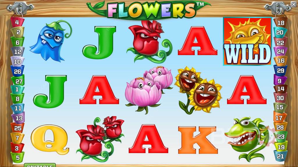 Flowers Online Slot  Machine