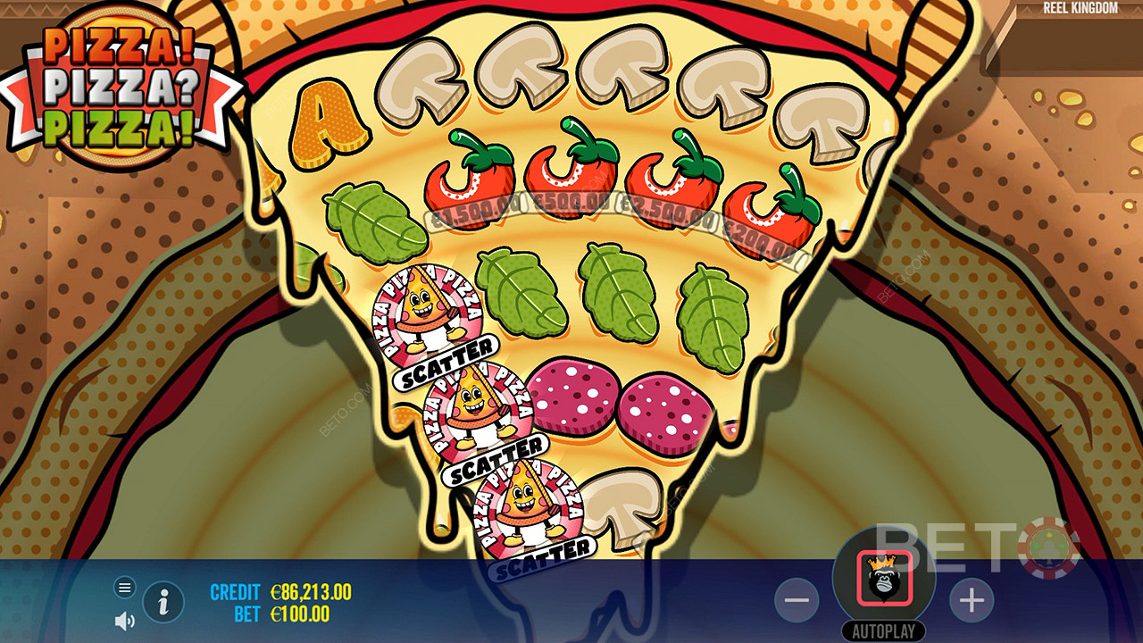 3 or more Scatters are needed to trigger the Free Spins