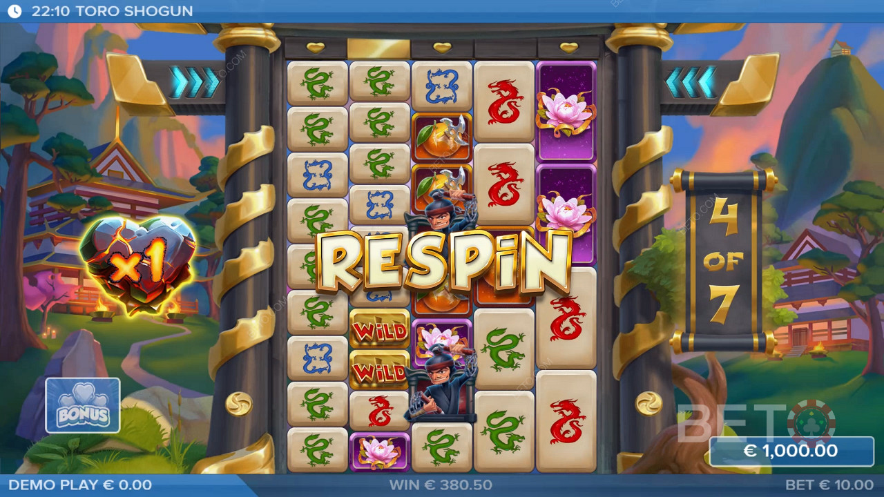Bonus Features Explained in Toro Shogun by ELK Studios