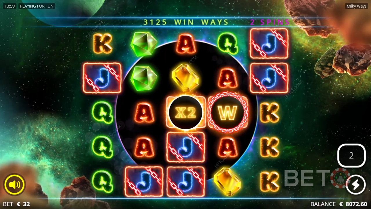 Fusion Spins is triggered whenever you get a win during the Free Spins