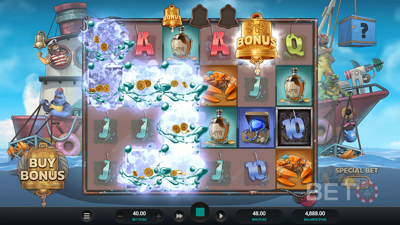 You can land 3 bonus symbols in multiple cascades on the same spin to trigger Free Spins