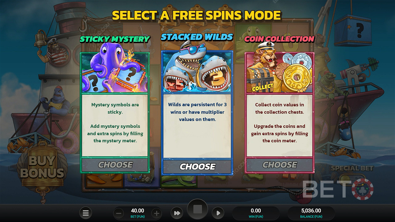 Pick the type of Free Spins you prefer and enjoy the massive wins