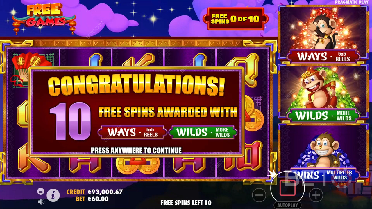 Bonus Features Explained in 3 Dancing Monkeys by Wild Streak Gaming