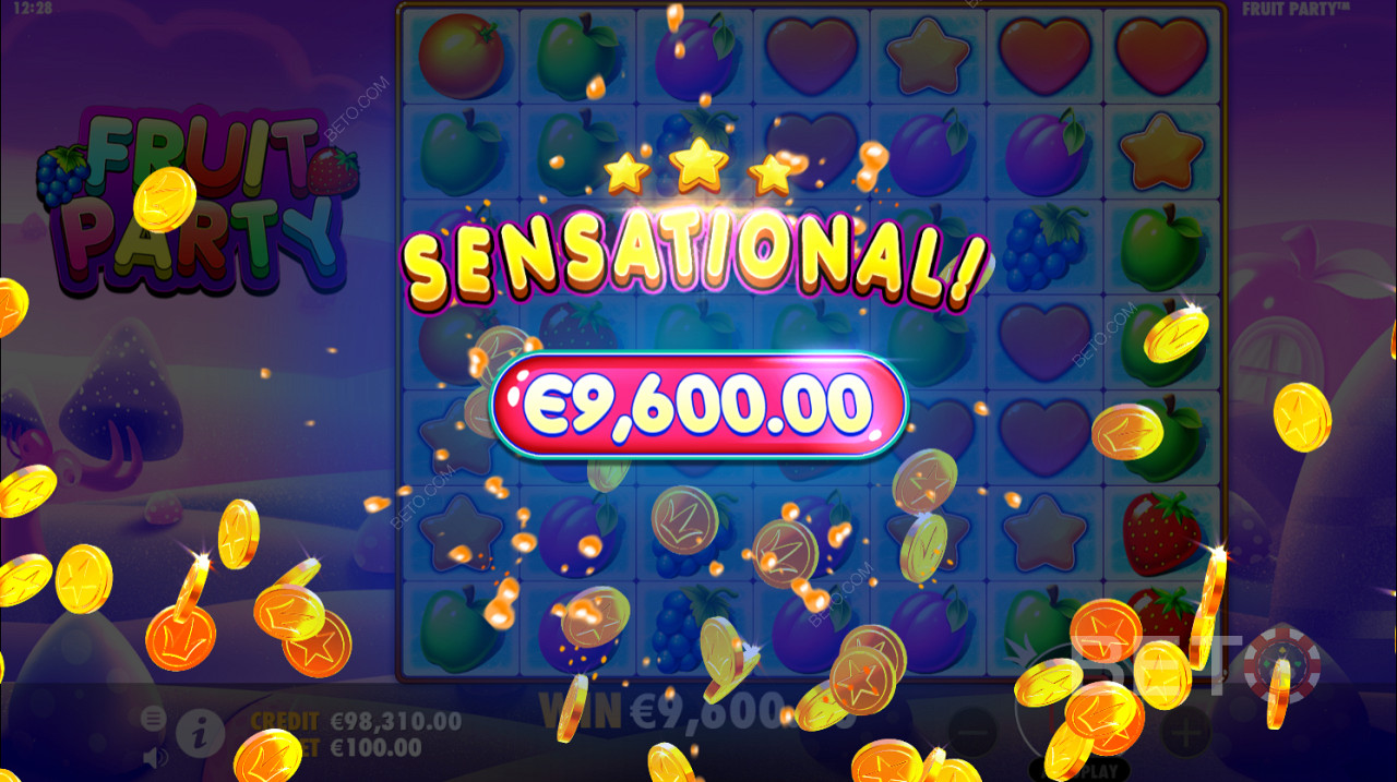 Getting a high-paying payout in Fruit Party