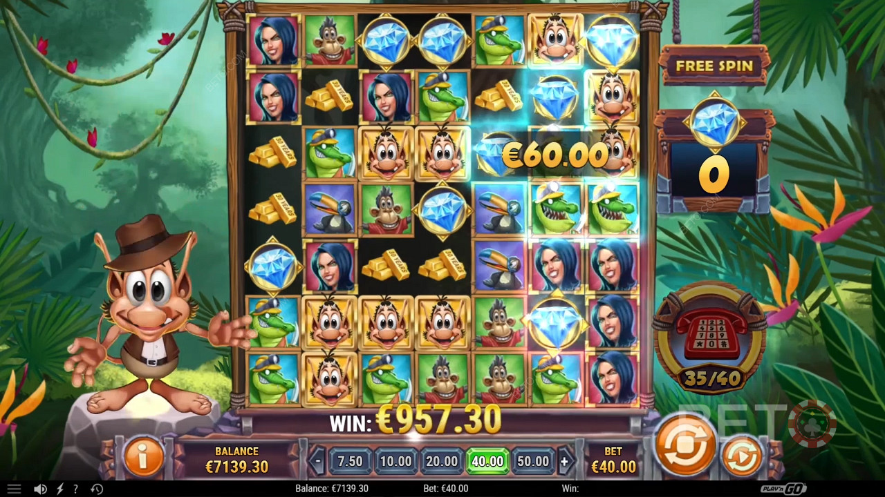All the Character features can lead to a massive win in the Free Spins mode