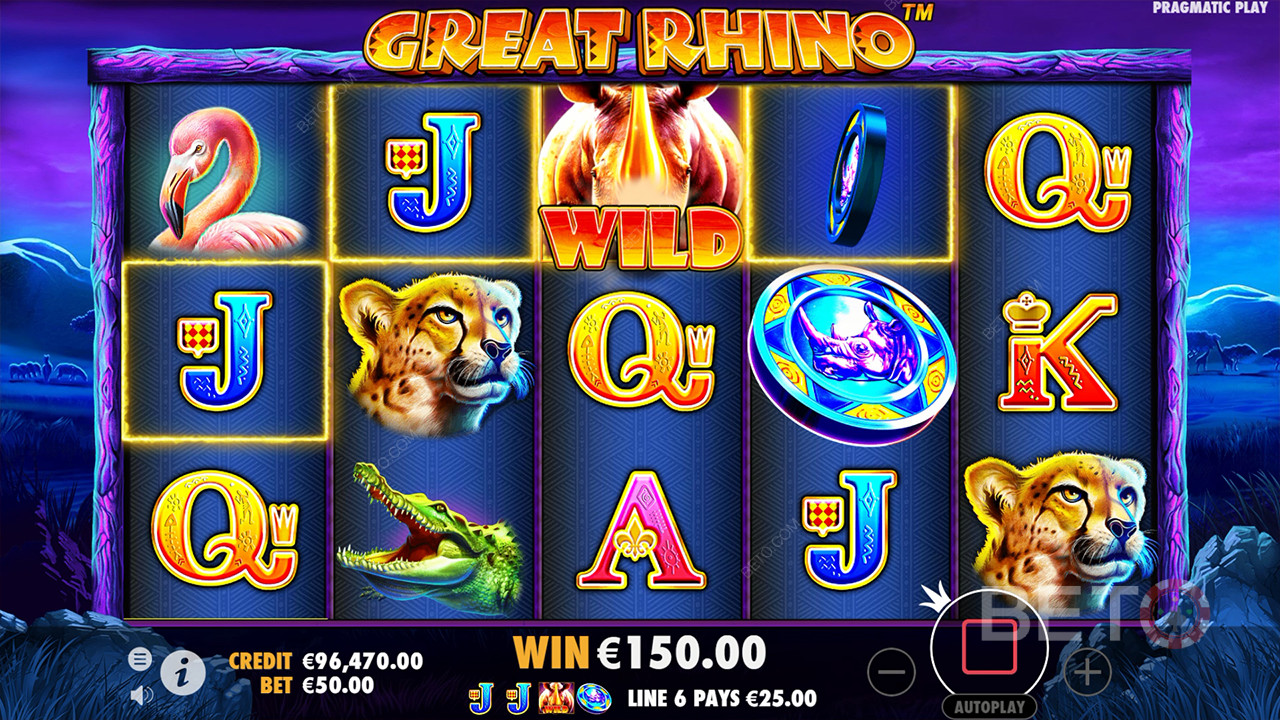 Bonus Features Explained in Great Rhino by Pragmatic Play