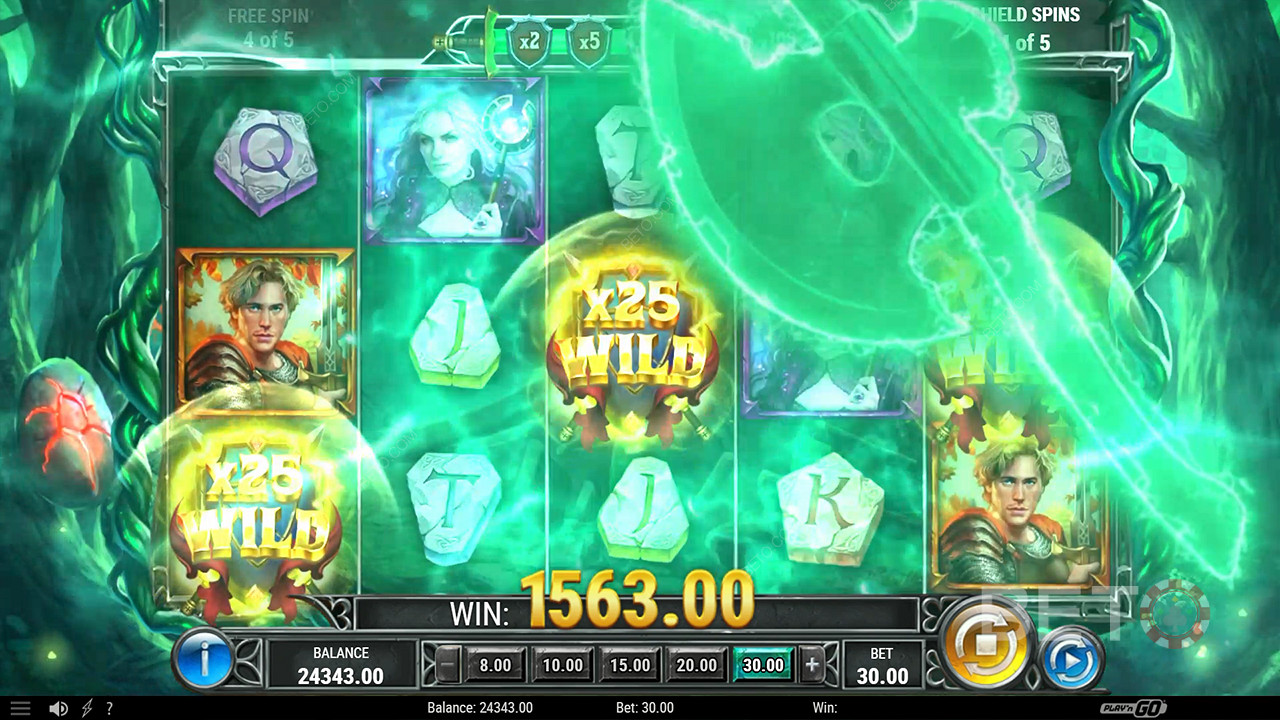 Win 40,000x Your bet in the Return of The Green Knight Slot!