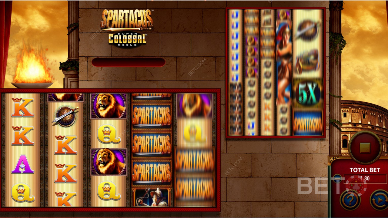 Spartacus Super Colossal Reels Video Slot