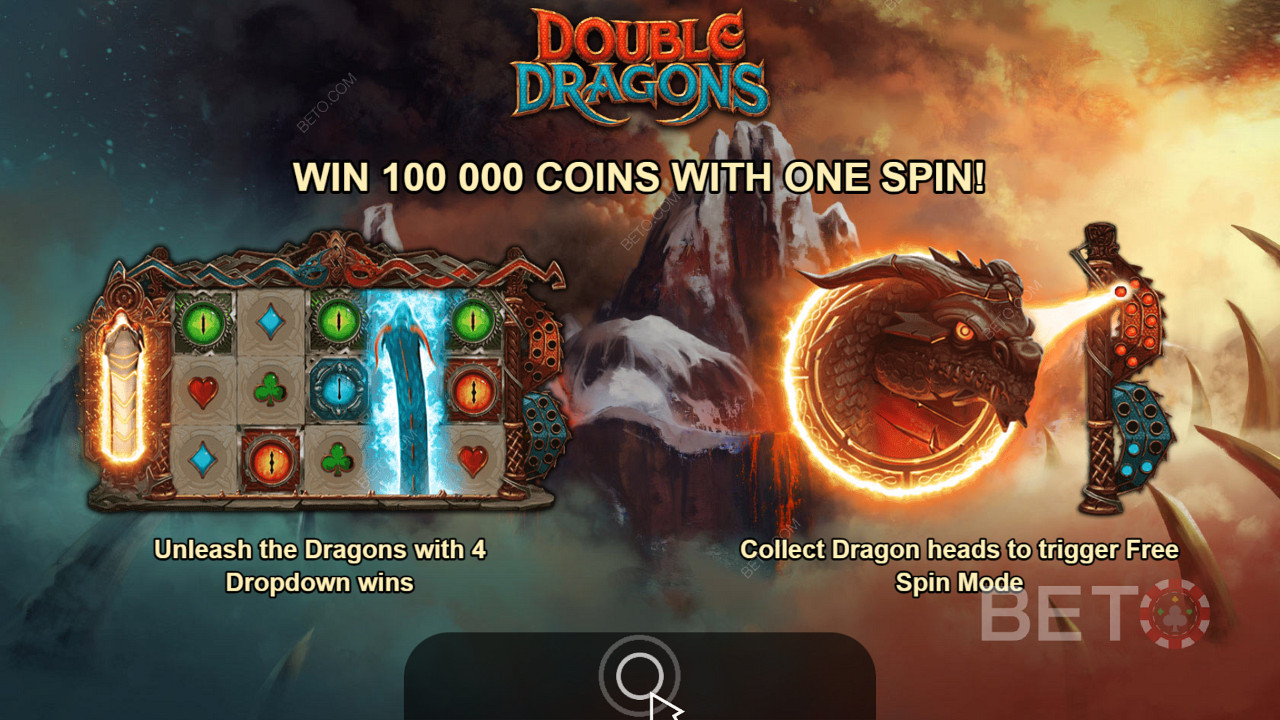 Use the power of the dragons to get big wins in the Double Dragons slot