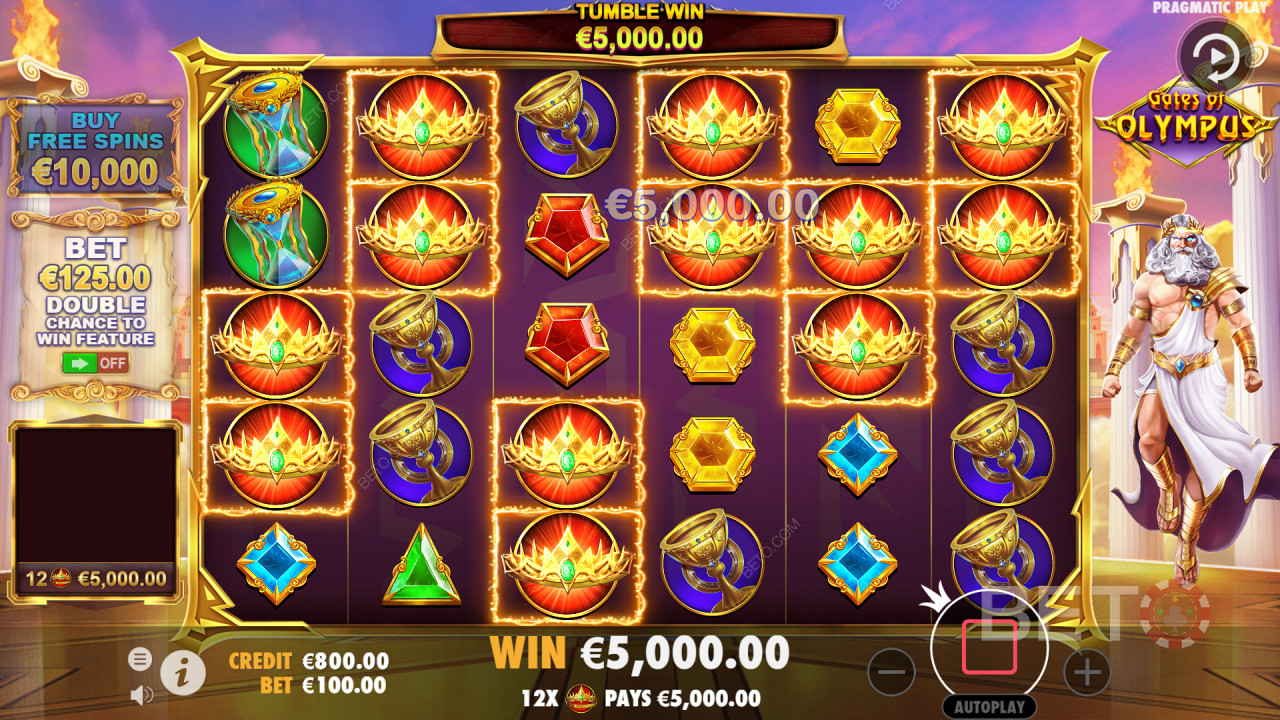 High-Paying Win in Gates of Olympus Slot Machine