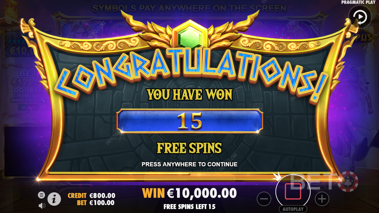 Free Spins In Gates of Olympus Online Slot