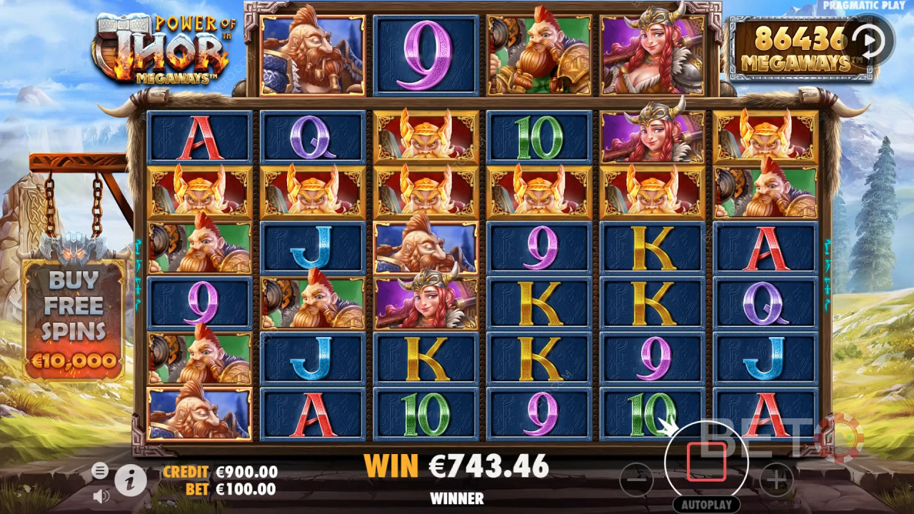 Try Power of Thor Megaways slot for free on BETO