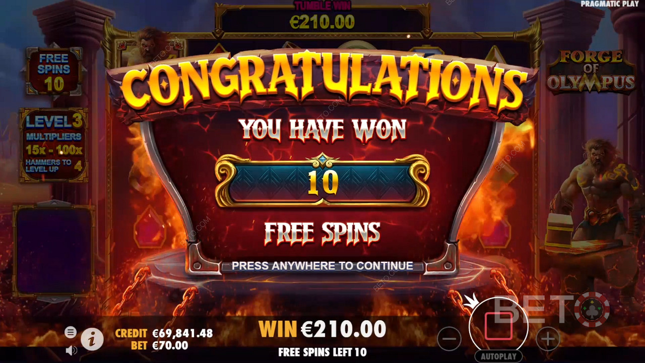 Win 10 to 20 Free Spins and also extend them