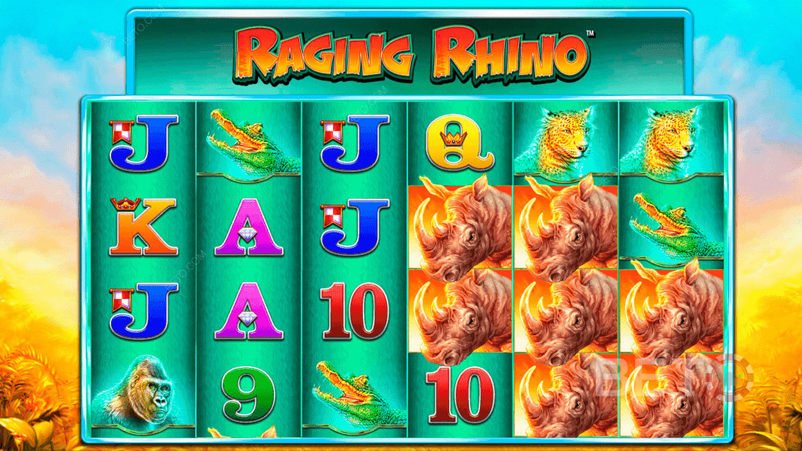Raging Rhino from Williams Interactive (WMS) - gives you up to 46,656 ways to win!