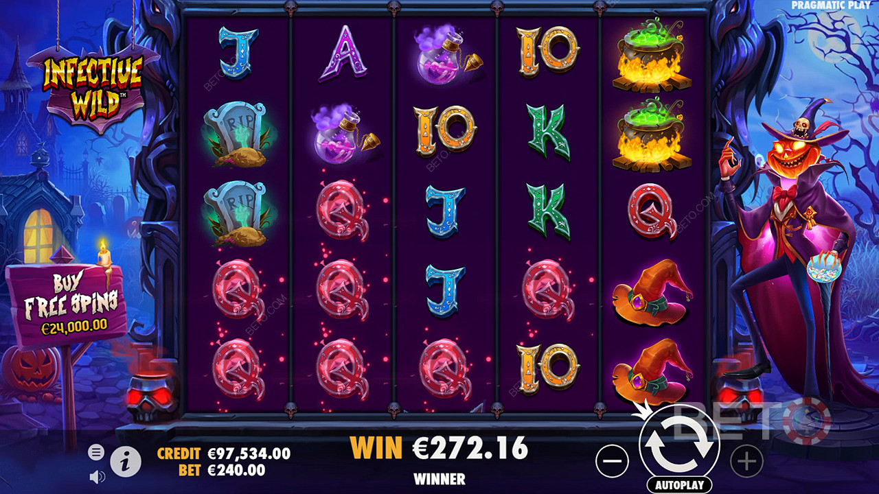Win 5,000x Your bet in the Infective Wild Video Slot!