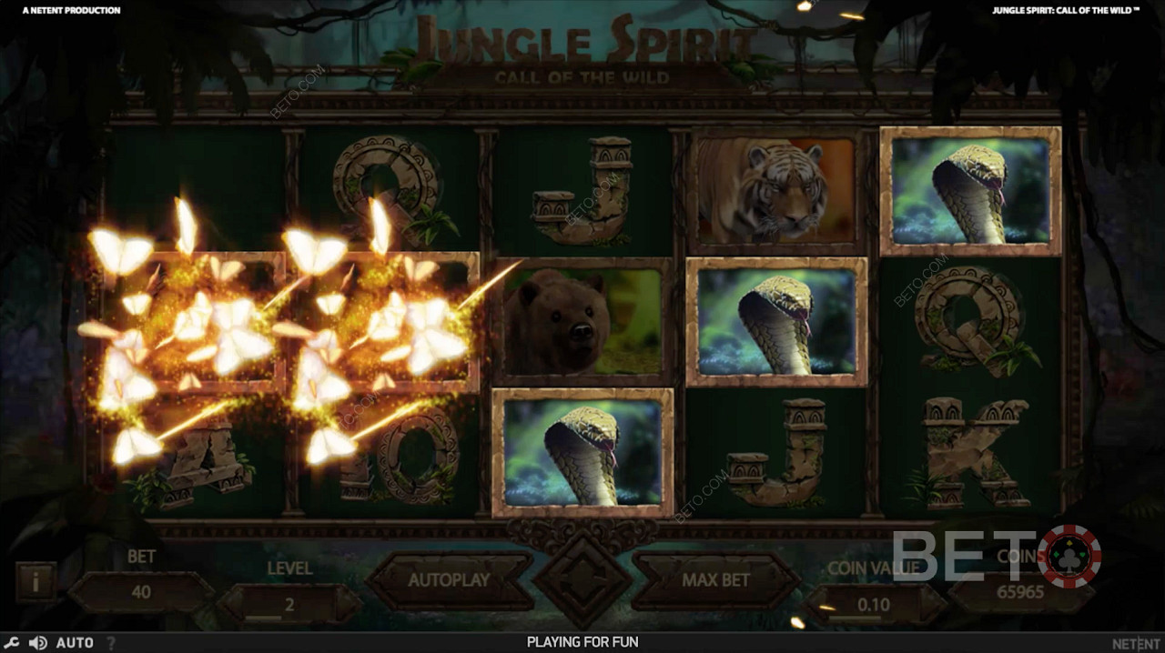 Butterfly Boost Feature in Jungle Spirit: Call of the Wild