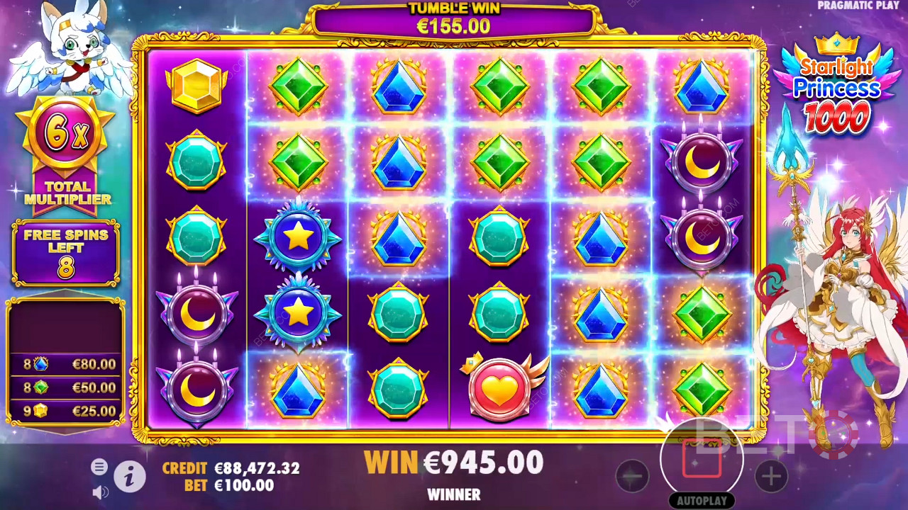 The Multiplier in the Free Spins can award massive wins from time to time