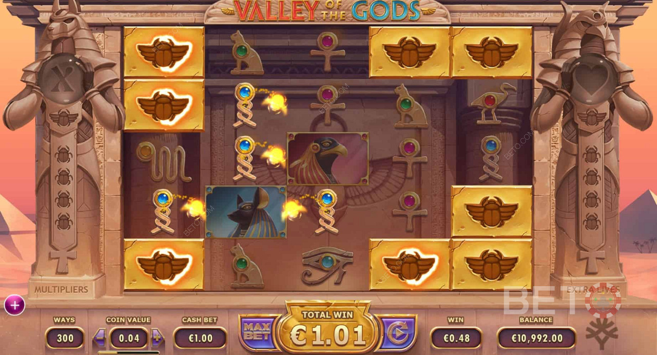 Exciting gameplay of a fabulous slot machine
