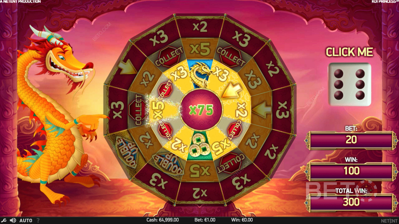 The Bonus Wheel Feature in Koi Princess slot