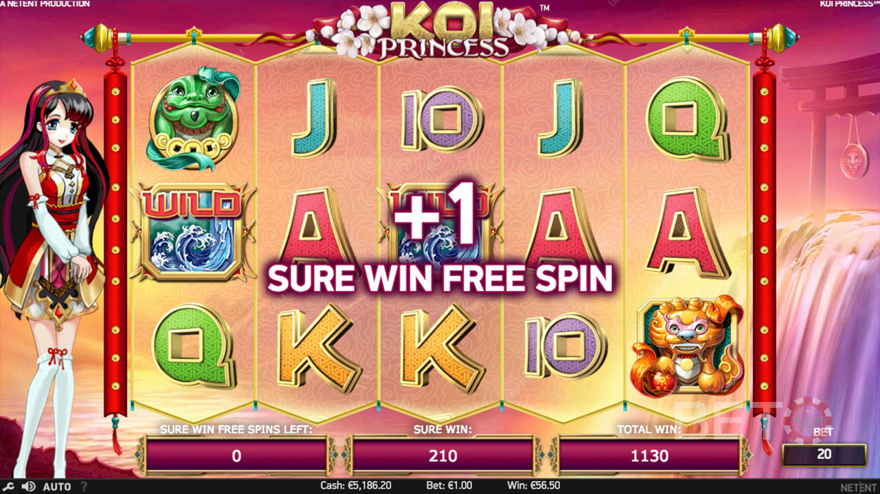 Winning a Free Spin in Koi Princess slot