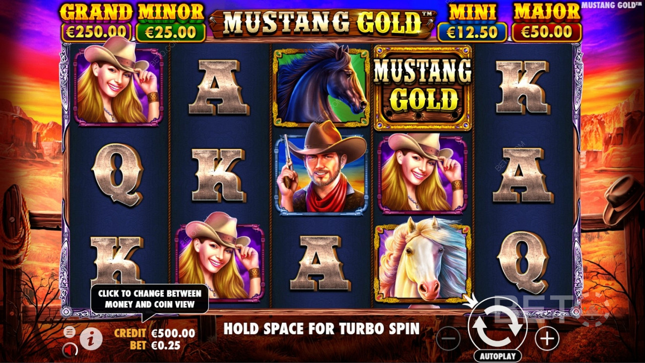 Mustang Gold online spillemaskinen