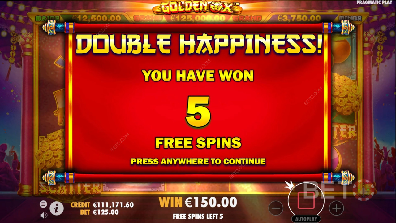 Bonus Features Explained in Golden Ox by Pragmatic Play