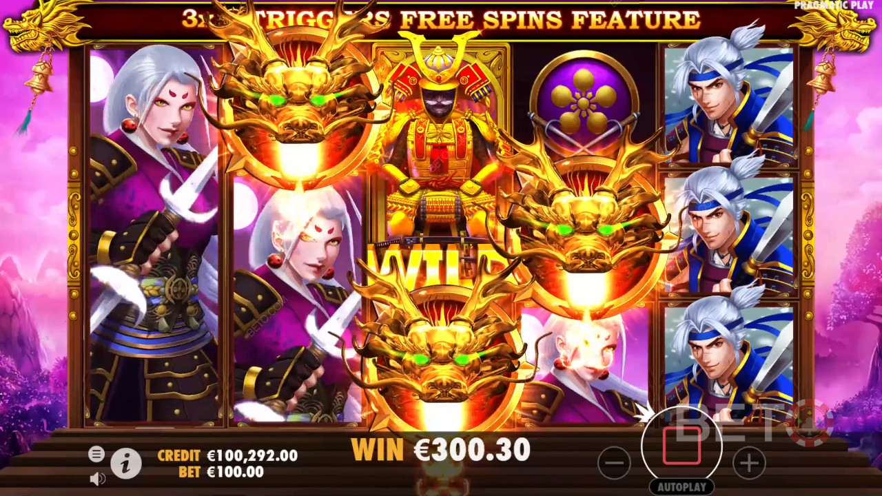 Win 1,000x Your bet in the Rise of Samurai Online Slot!
