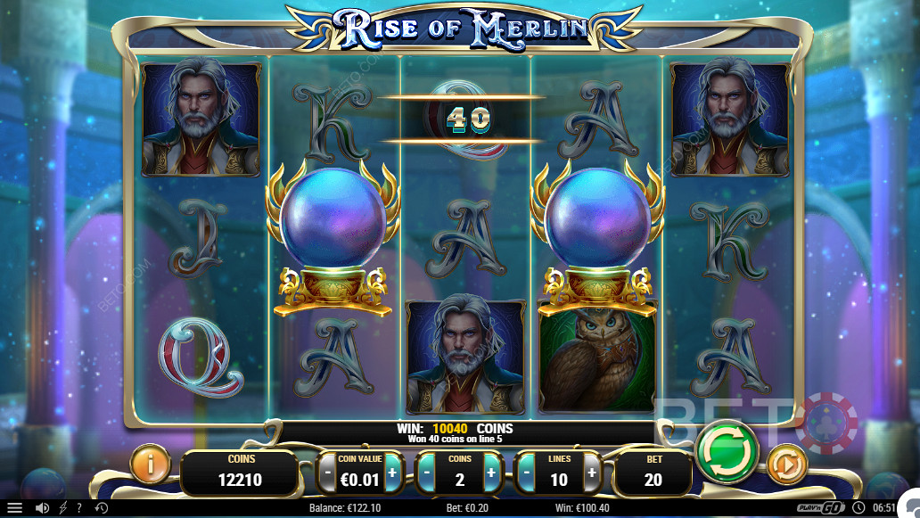 A win Formed by Wilds in Rise of Merlin
