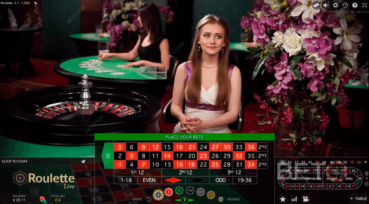 Live European Roulette by Evolution Gaming