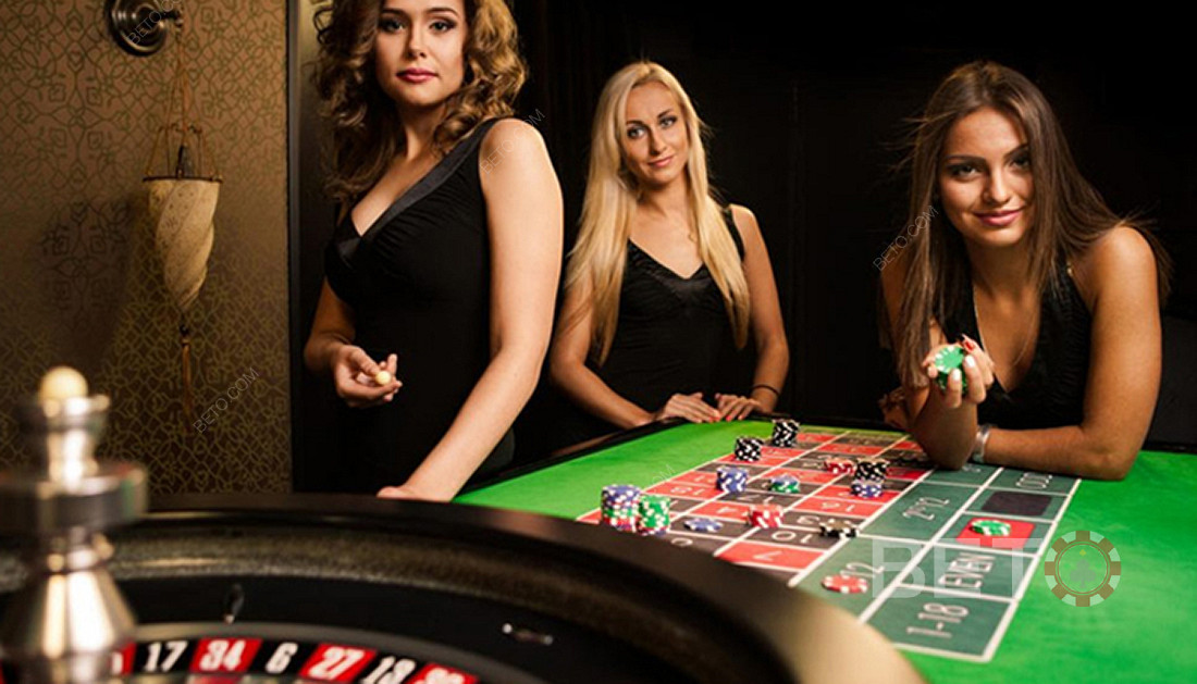 Nyd Live European Roulette med attraktive og professionelle casino dealere