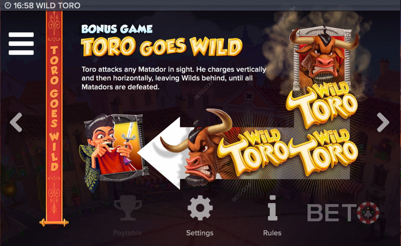 Special Features in Wild Toro slot