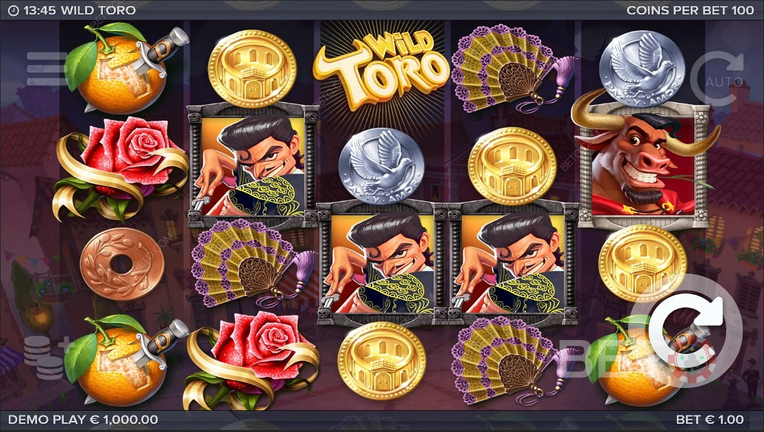 Attractive symbols in Wild Toro Online Slot    