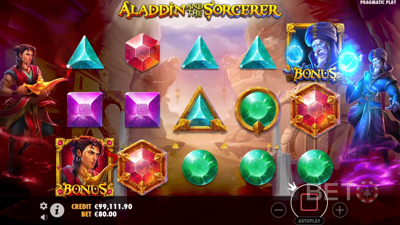 Aladdin and the Sorcerer  Free Play