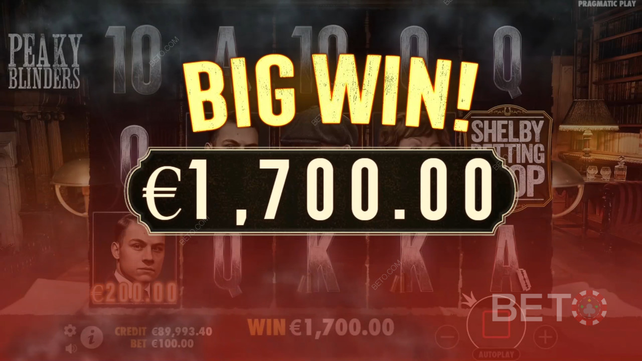 Win 2,022x Your bet in the Peaky Blinders Video Slot!
