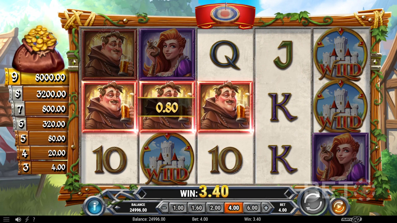Win 6,500x your bet in the Sherwood Gold Slot!