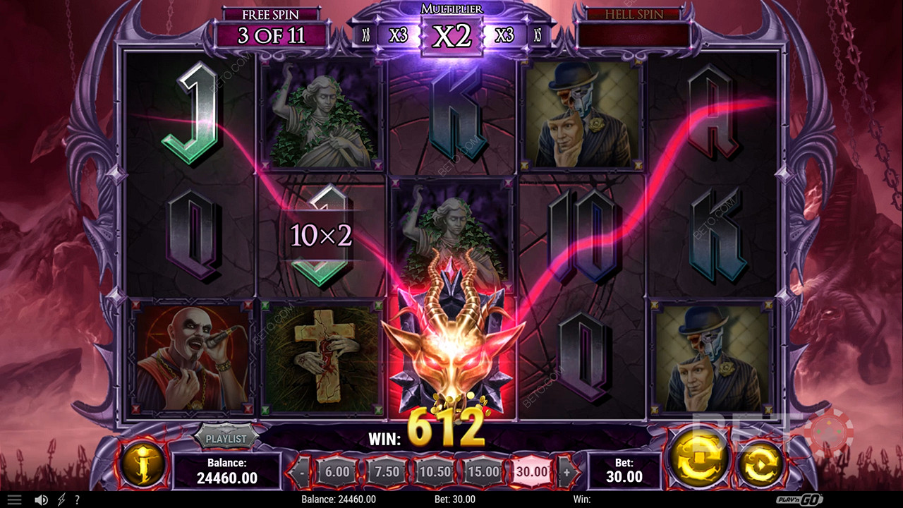 Win 5,000x Your bet in the Demon Slot Online!