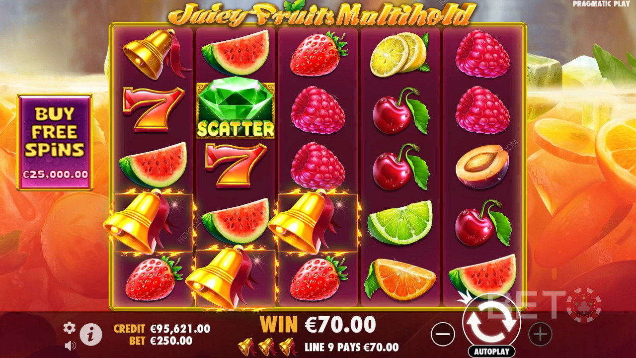 Win 8,000x Your bet in the Juicy Fruits Multihold Online Slot!