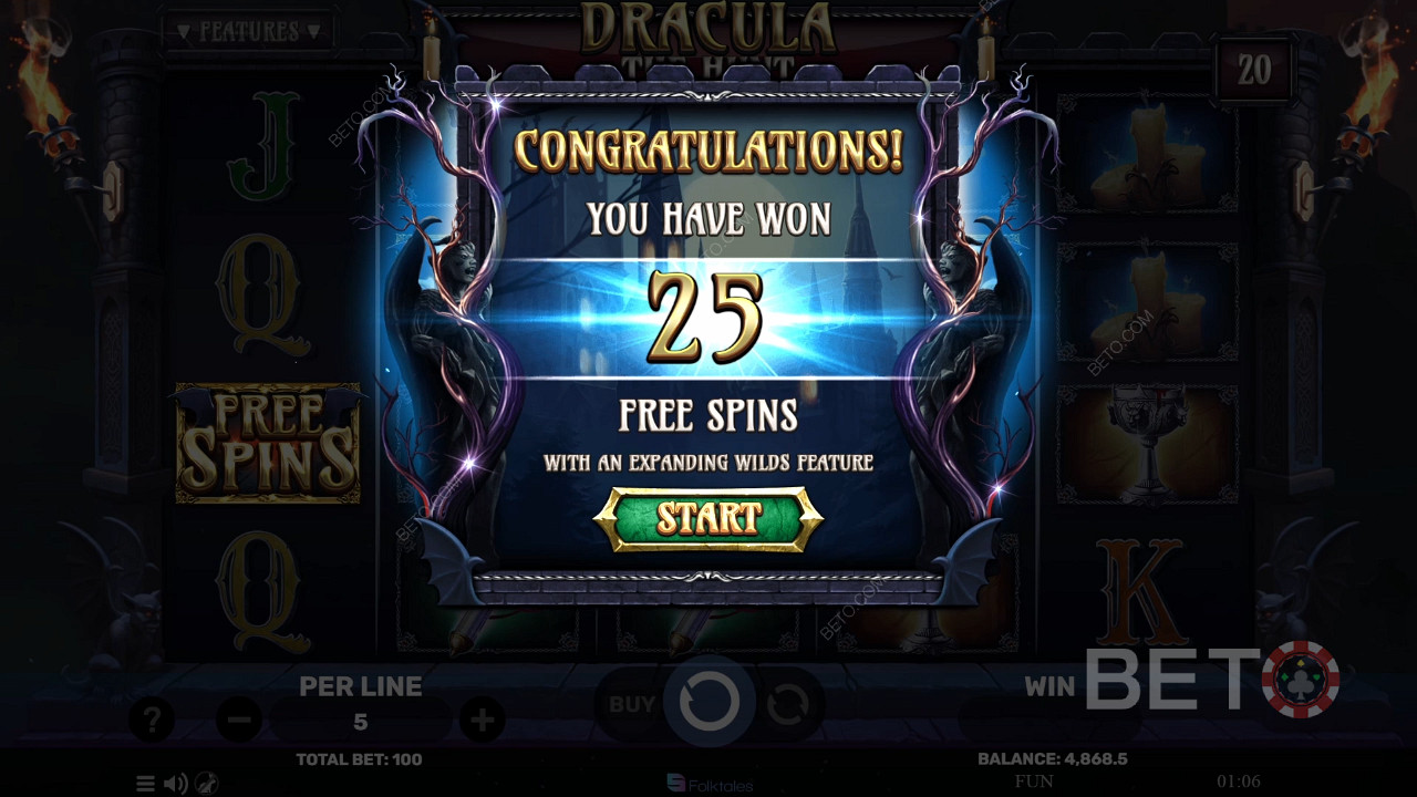 Win 3,000x Your bet in the Dracula The Hunt Online Slot!