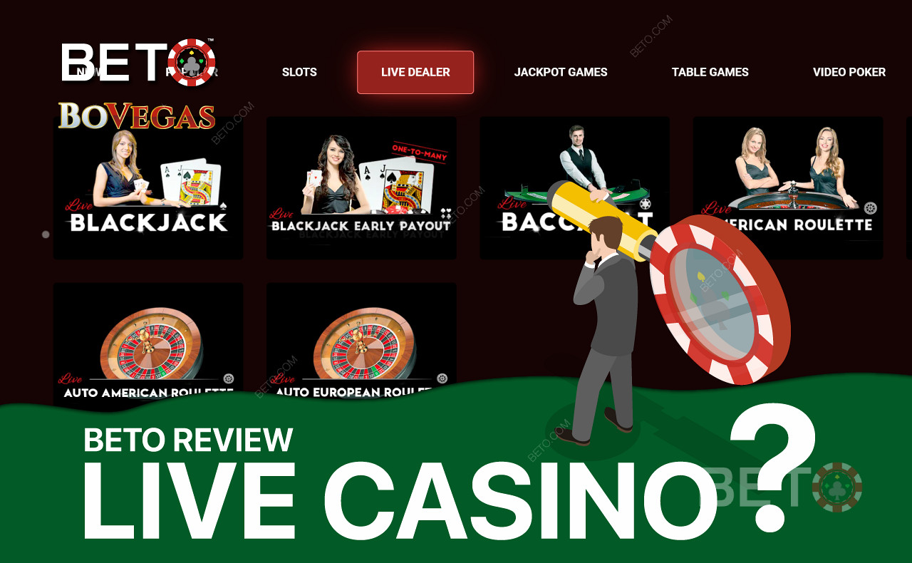 Enjoy the Live Casino experience from the comfort of your home