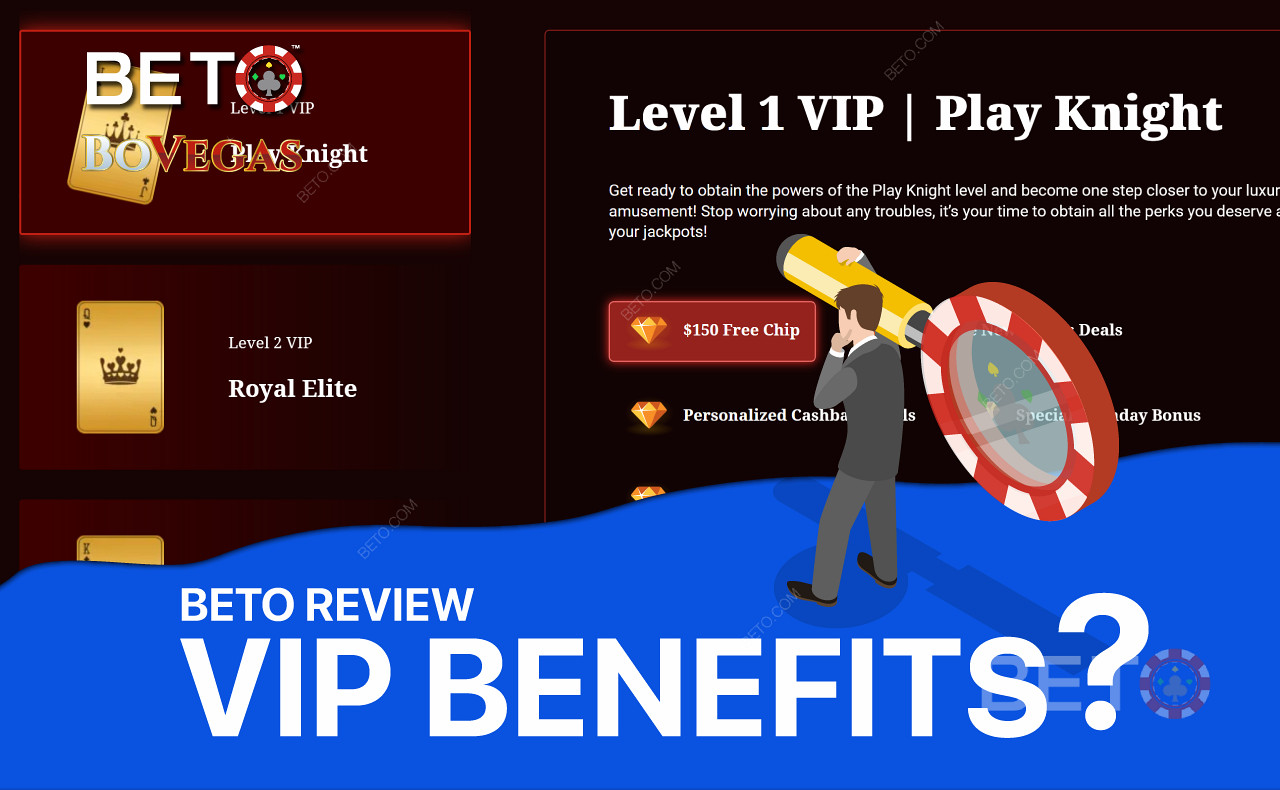 Join the VIP Club for exclusive rewards like a Free Chip and bonus money