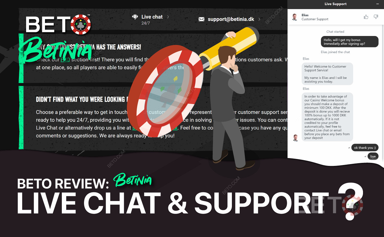 Resolve any issues easily through live chat and support
