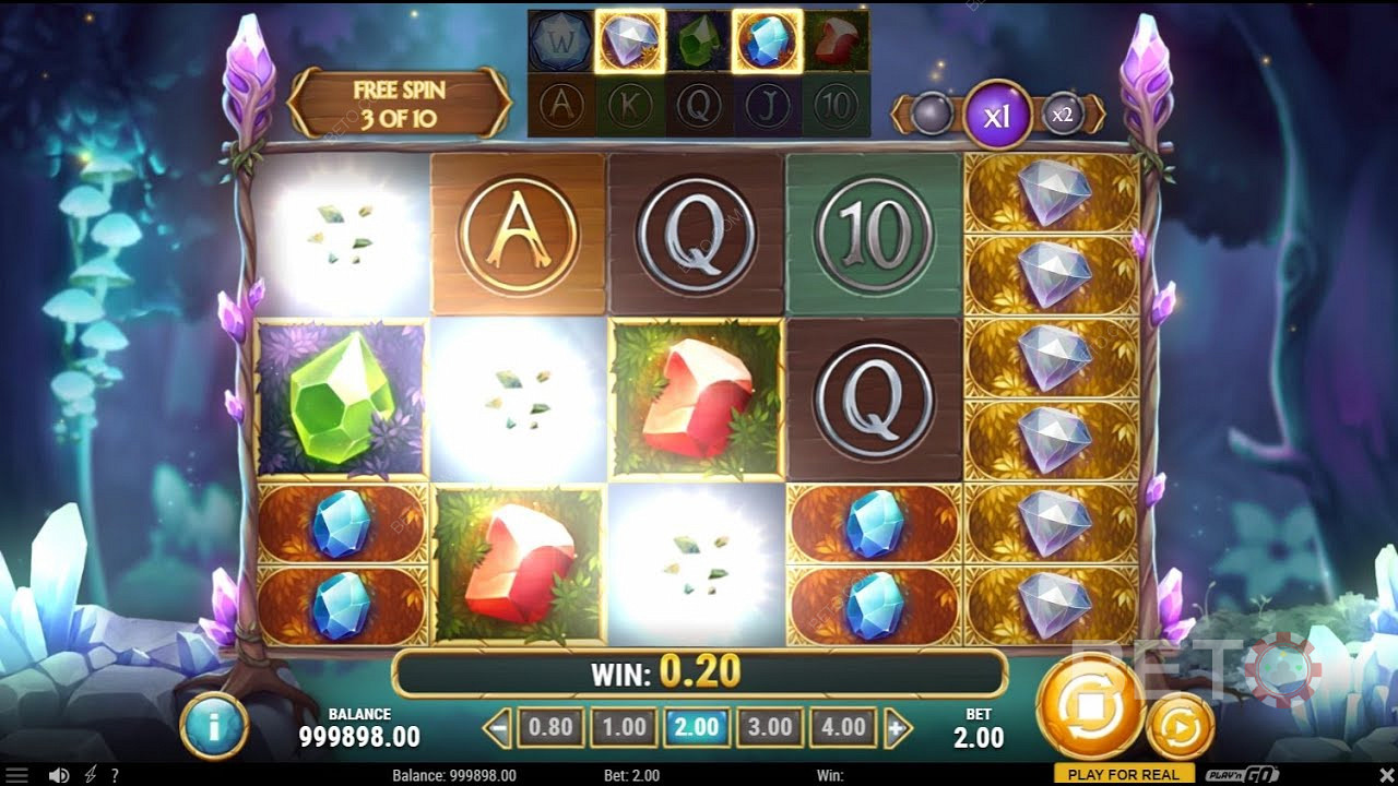 Grab all the precious stones to enhance your winnings