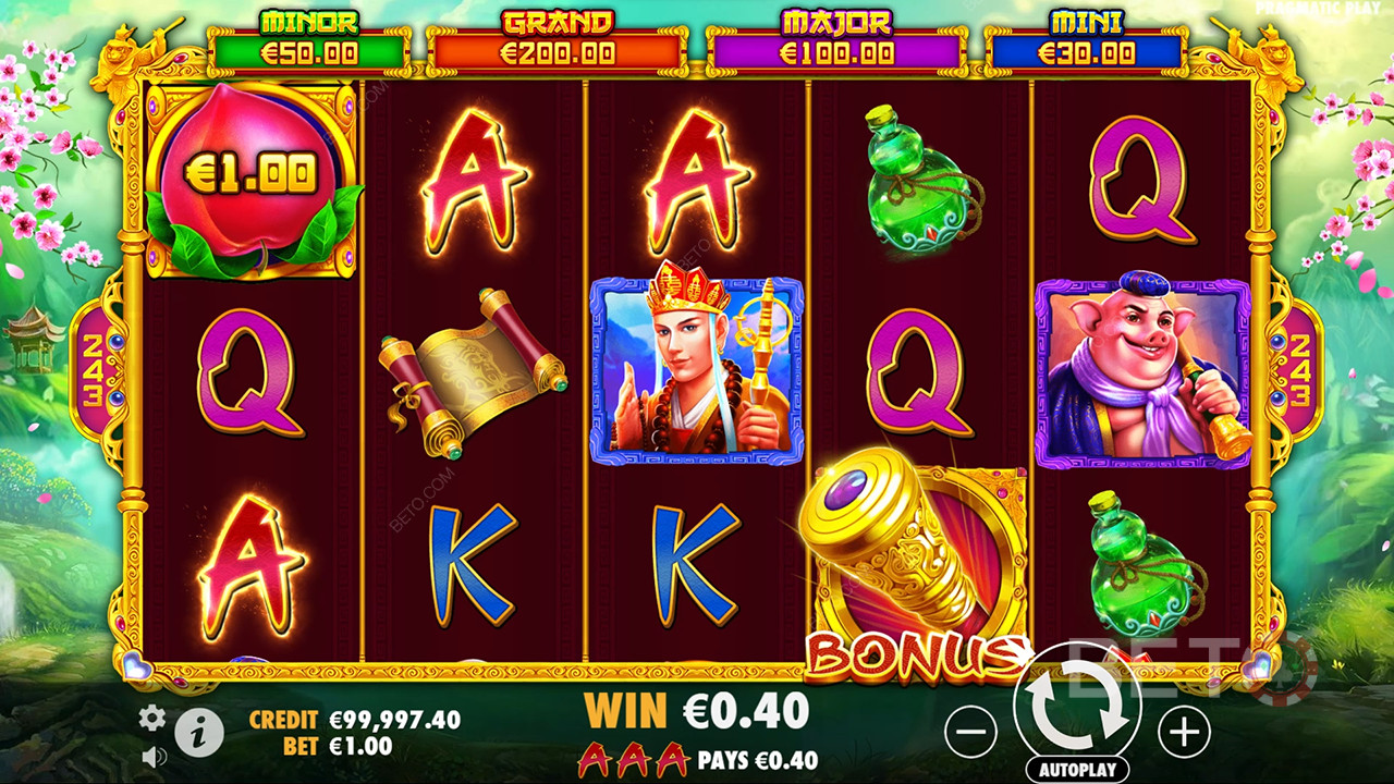 Bonus Features Explained in Monkey Warrior by Pragmatic Play