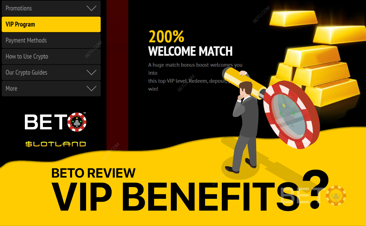 Enjoy several benefits like a 200% Welcome Match bonus by climbing the VIP ranks